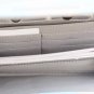 Kate Landry White Blue Women's Wallet Purse Bag Cross Body Chain Strap 8"