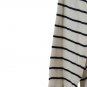 Croft & Barrow Striped White Black Women's Top Blouse Pullover 1X 060