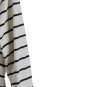 Croft & Barrow Striped White Black Women's Top Blouse Pullover 1X 060