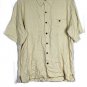 Paradise Coves Tan Men's Short Sleeve Hawaiian Shirt Button Up Large 012