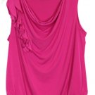 Cato Pink Women's Sleeveless Ruffle Top Blouse Pullover 18/20W 036