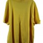 Hampshire Studio Yellow Women's Collared Top Shirt Short Sleeve Pullover 2X 059
