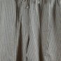 Carole Little Tan Blue Striped Women's Pants Drawstring Pull On 16W 056