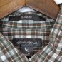 Eddie Bauer Multicolor Plaid Men's Long Sleeve Dress Shirt Button Down M 014