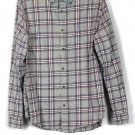 Goodfellow Gray Plaid Men's Long Sleeve Dress Shirt Button Down Large 014