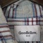 Goodfellow Gray Plaid Men's Long Sleeve Dress Shirt Button Down Large 014