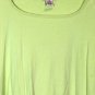 Jennifer Moore Green Women's Short Sleeve Top Shirt Pullover 1X 038