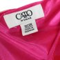 Cato Pink Sheer Lined Women's One Shoulder Top Blouse Rose Decor 18/20W 020