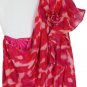 Cato Pink Sheer Lined Women's One Shoulder Top Blouse Rose Decor 18/20W 020