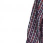 IZOD Plaid Tartan Men's Long Sleeve Dress Shirt Button Down Medium 015