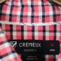 Cremiux Classics Check Pink Men's Long Sleeve Dress Shirt Button Down Medium 008