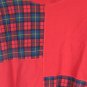 Liz & Co Red Plaid Pattern Women's Pullover Long Sleeve Sweater Size Med 040