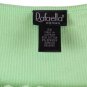 Rafaella Green Women's Short Sleeve Blouse Lace Trim Pullover 2X 043