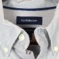 Crofts & Barrow Stretch Gray Men's Dress Long Sleeve Button Down Size L  002