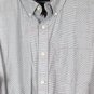 Crofts & Barrow Stretch Gray Men's Dress Long Sleeve Button Down Size L  002
