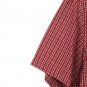 Levi Strauss Red Check Men's Short Sleeve Shirt Button Down Medium 004
