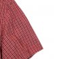Levi Strauss Red Check Men's Short Sleeve Shirt Button Down Medium 004