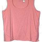 Liz Claiborne Pink Women's Pullover Sleeveless Top Blouse 1X 044
