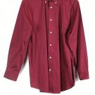 Croft & Barrow Red Men's Long Sleeve Dress Shirt Button Down 16 014