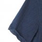 Denim & Flower Slim Fit Polka Dot Blue Men's Dress Shirt Short Sleeve Size L 003