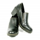 Merona Brown Women's Booties Clogs Chunky Heels Slip On Size 9
