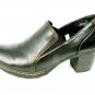 Merona Brown Women's Booties Clogs Chunky Heels Slip On Size 9