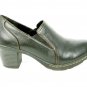 Merona Brown Women's Booties Clogs Chunky Heels Slip On Size 9
