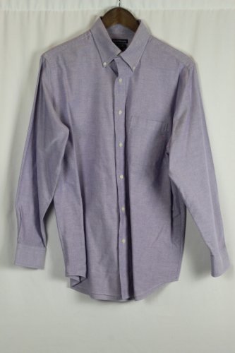 Croft & Barrow Purple Men's Long Sleeve Dress Shirt Button Down 16 014