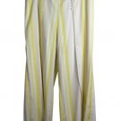 Cato Yellow White Women's Pants Split Front Harem Palazzo Wide Leg 18/20 019
