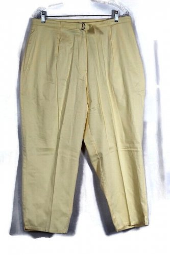 Napa Valley Yellow Women's Dress Pants Zip Button Closure Size 18W 043