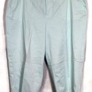Mossimo Stretch Blue Women's Cropped Pants Zip Hook & Eye Closure 22W 017