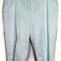 Mossimo Stretch Blue Women's Cropped Pants Zip Hook & Eye Closure 22W 017