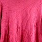 Chelsea & Theodore Red Women's Long Sleeve Top Blouse Slits Pullover Medium 049