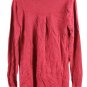 Chelsea & Theodore Red Women's Long Sleeve Top Blouse Slits Pullover Medium 049