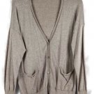 Cato Brown Metallic Womens Cardigan Sweater Front Buttons Closure 18/20 044