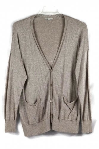 Cato Brown Metallic Womens Cardigan Sweater Front Buttons Closure 18/20 044