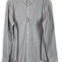 Croft & Barrow Light Gray Men's Long Sleeve Dress Shirt Button Down Large 014