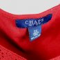 Chaps Red Women's T-Shirt Short Sleeve Pullover Casual 2X 053