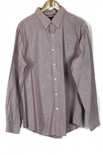 Croft & Barrow Purple Men's Long Sleeve Dress Shirt Button Down Large 014