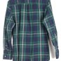 Chaps Green Plaid Men's Long Sleeve Dress Shirt Button Down Medium 003