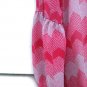 Ezra Women's Pink White Long Sleeve Dress Lined Geometric Pattern Size Small 004