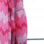 Ezra Women's Pink White Long Sleeve Dress Lined Geometric Pattern Size Small 004