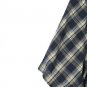 Chaps Plaid Blue Men's Short Sleeve Dress Shirt Button Down Large 014