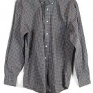 Chaps  Brown Blue Plaid Men's Long Sleeve Shirt Button Down Large 014