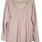 Old Navy Relaxed Pin Women's Long Sleeve Shirt Pullover Scoop Neck  Size 2X  046