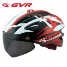 GVR Cycling Helmet G-203V With Magnetic Visor Jump - Red  Free Shipping !