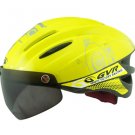 GVR Cycling Helmet G-203V With Magnetic Visor Bubble - Yellow  Free Shipping !