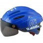 GVR Cycling Helmet G-203V With Magnetic Visor Bubble - Blue Free Shipping !
