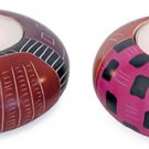 Tribal soapstone Candle tea lights