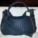 Deux Lux Handbag-Bowery B Sides Large Woven Satchel Teal or Grape-NEW- RP: $150